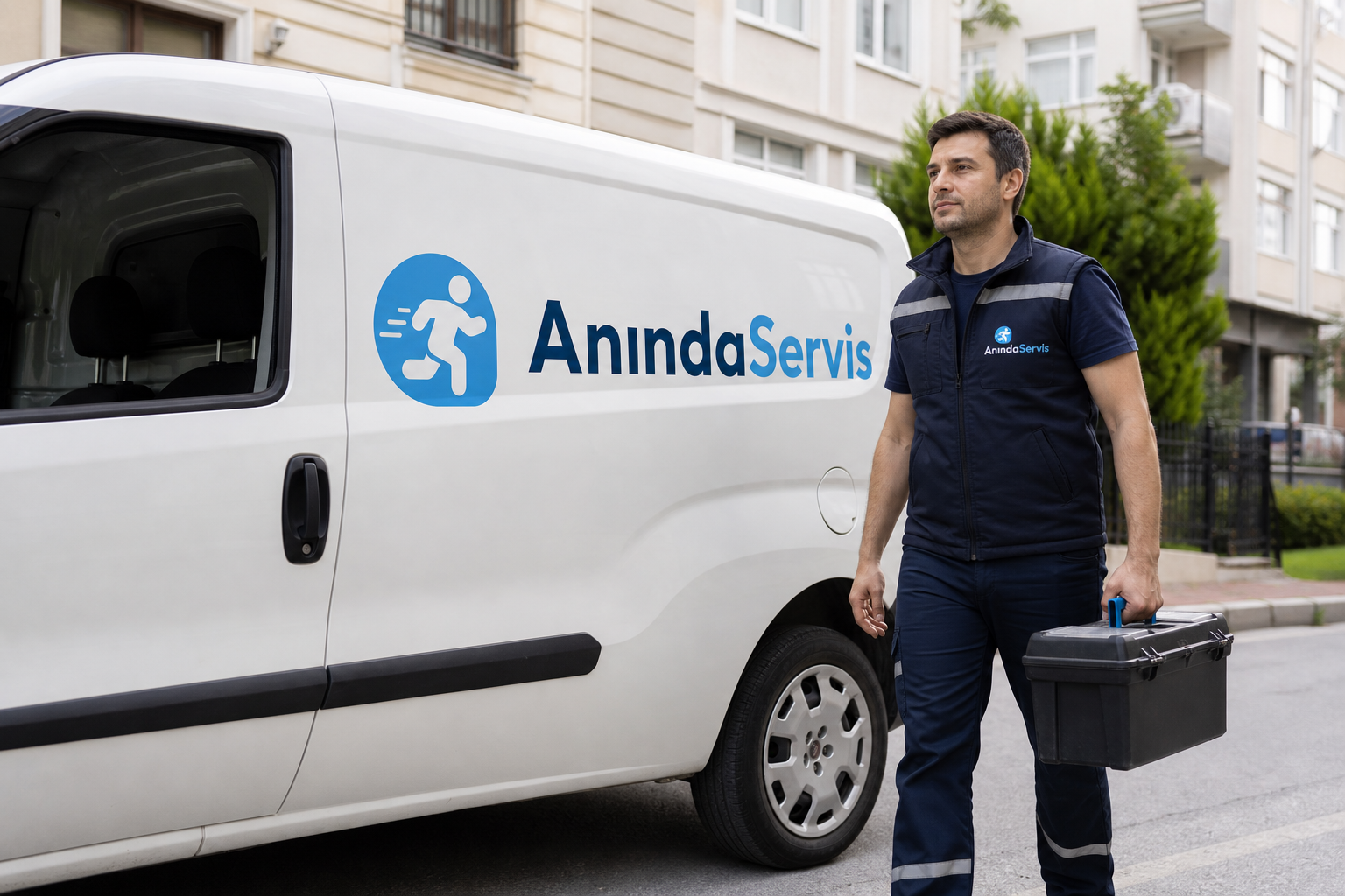 Anında Servis markalı servis aracı - Eskişehir Beko Beyaz Eşya Servisi